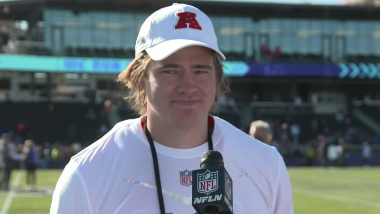 Los Angeles Chargers quarterback Justin Herbert reacts to potential of "longest throw" challenge