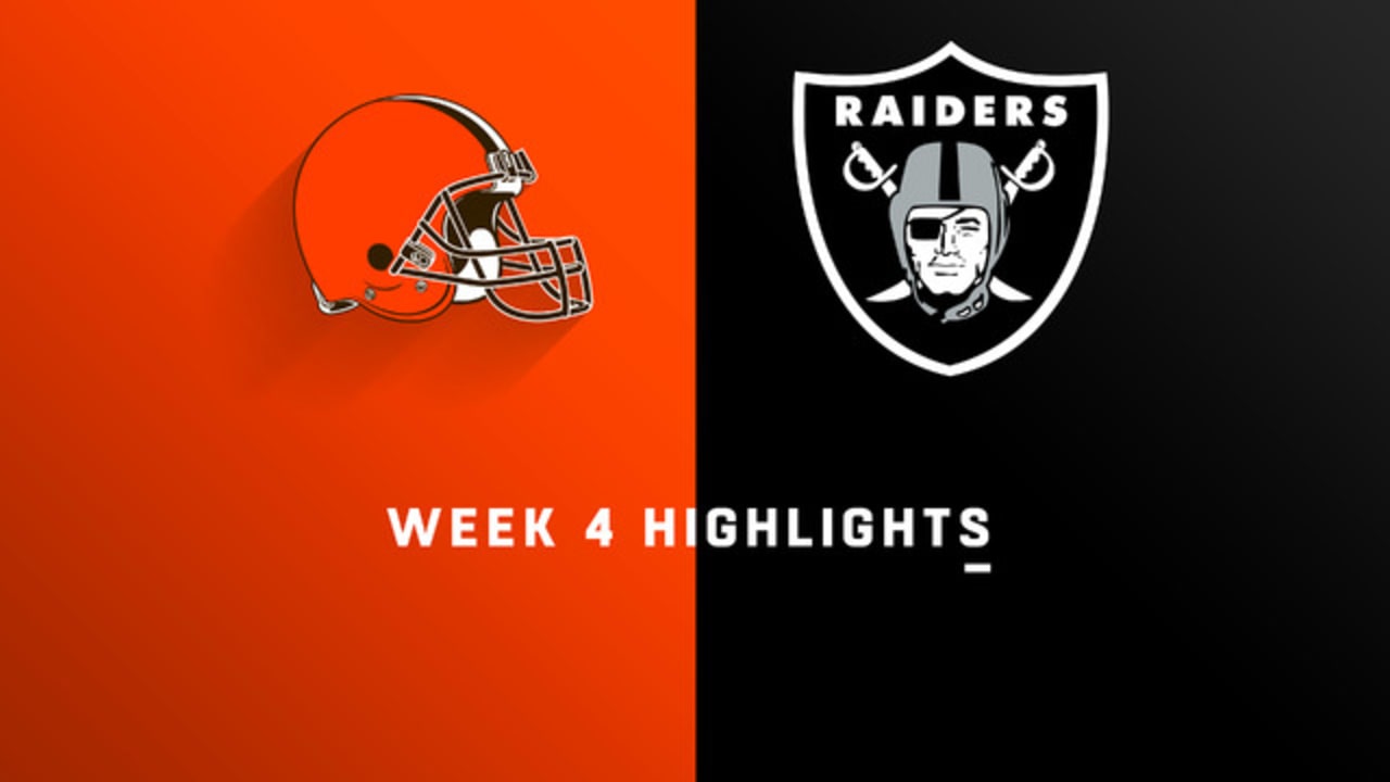 Browns vs. Raiders highlights Week 4
