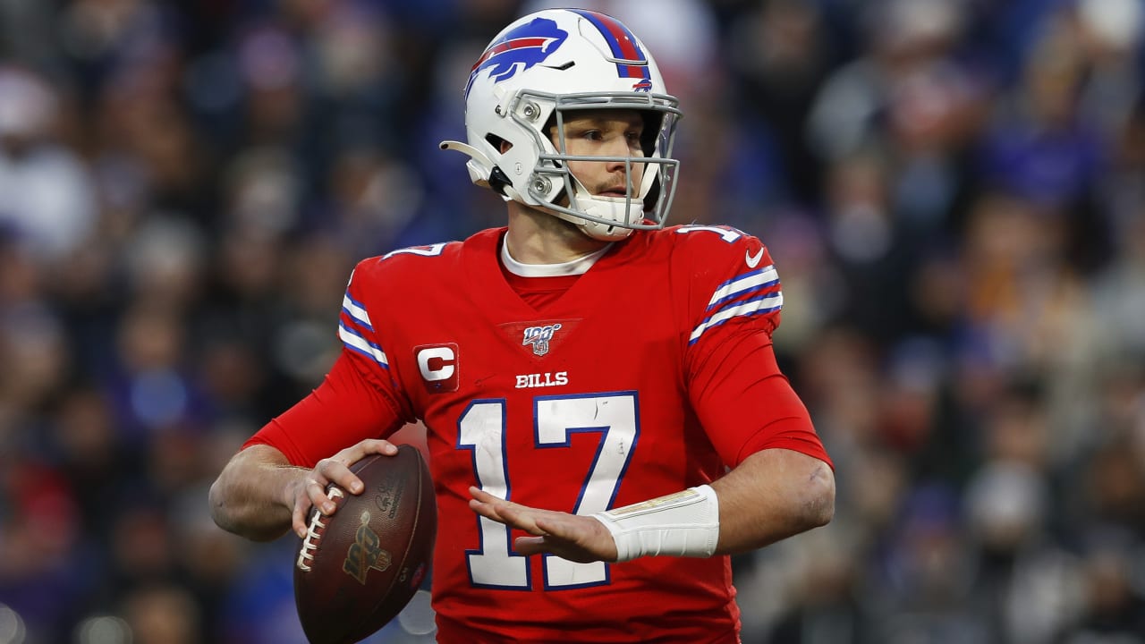 josh allen red bills jersey