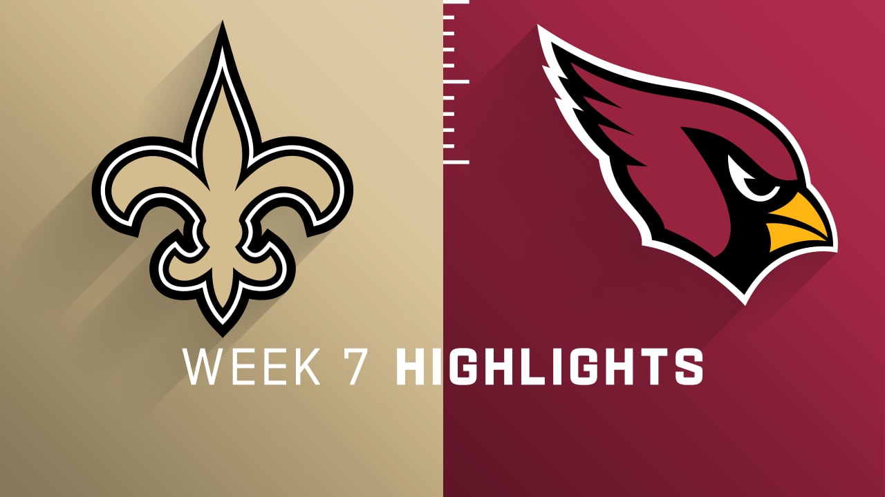 New Orleans Saints vs. Arizona Cardinals highlights Week 7