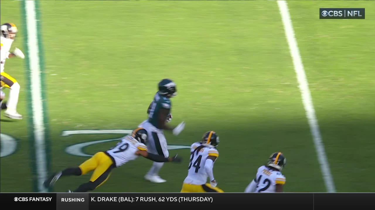 Eagles strike first vs. Steelers with an A.J. Brown touchdown