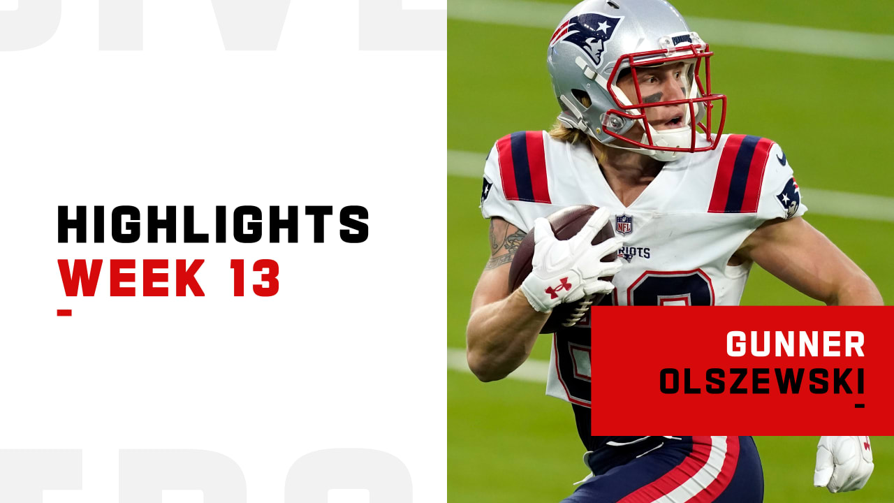 New England Patriots wide receiver Gunner Olszewski (80) warms up