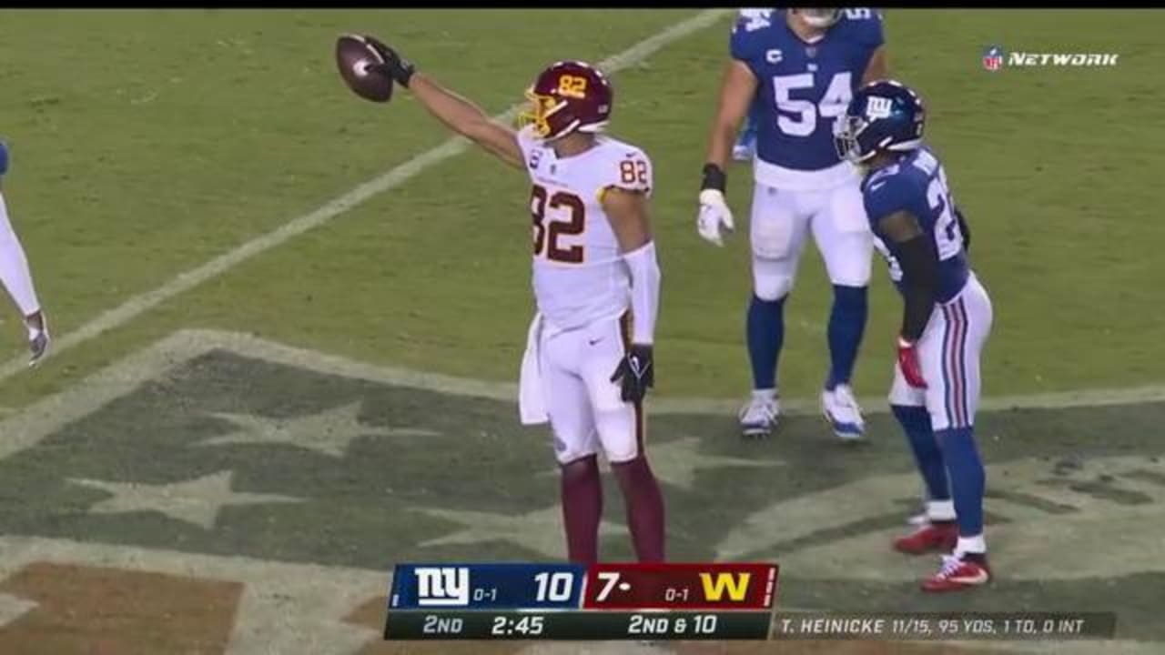 Taylor Heinicke's Best Plays vs. Giants on 'TNF'