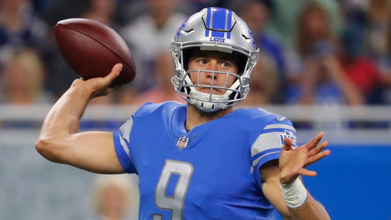 Detroit Lions Matt Stafford Jersey & Hat Combo