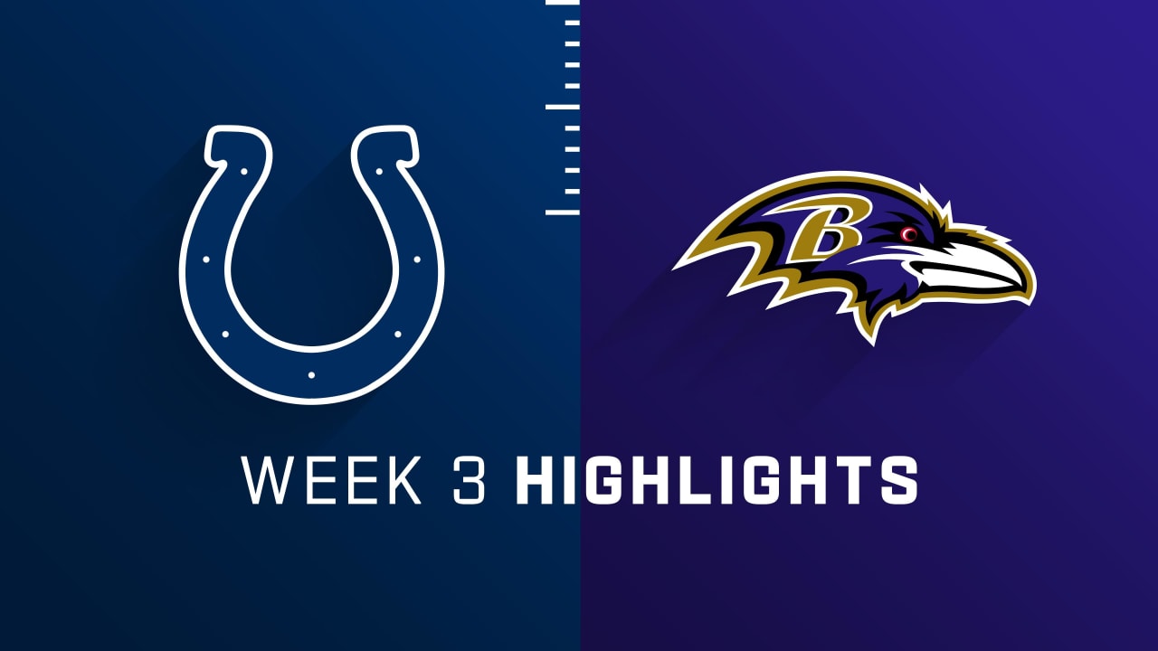Indianapolis Colts vs. Baltimore Ravens highlights Week 3
