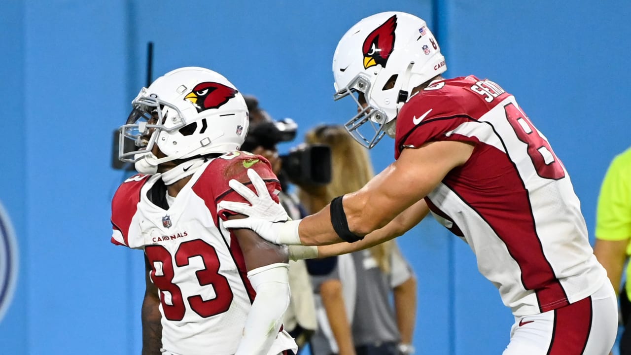 Arizona Cardinals quarterback Jarrett Guarantano pinpoints wide