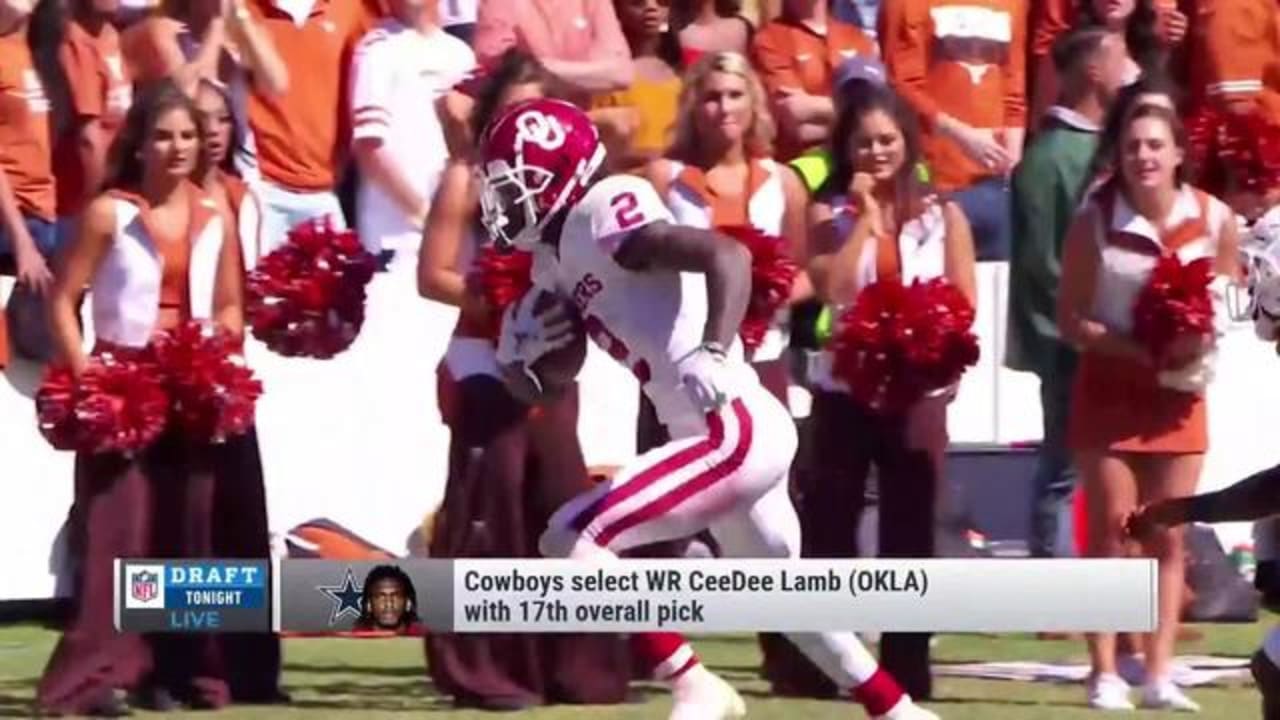 Cowboys select Oklahoma Sooners WR CeeDee Lamb with No. 17 overall