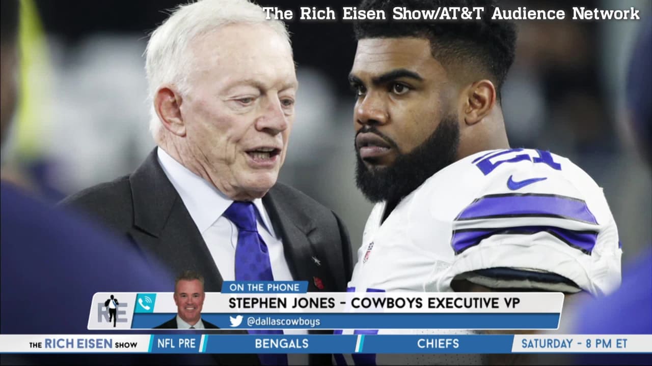 Stephen Jones: Cowboys are 'rarely' talking with Ezekiel Elliott's