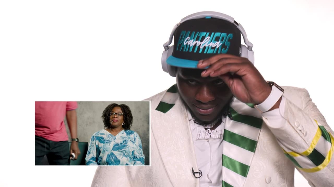 Carolina Panthers offensive tackle Ickey Ekwonu thanks parents after