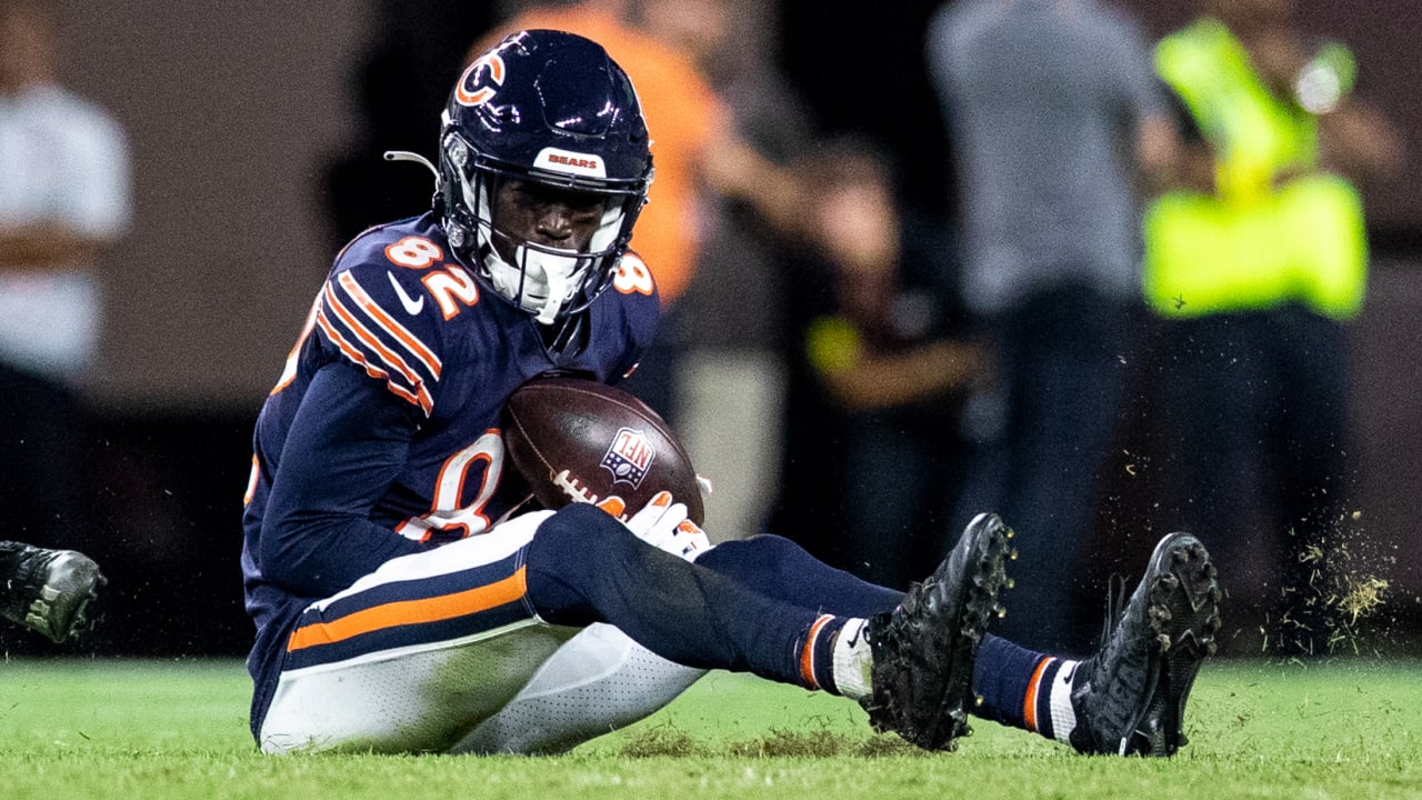 Chicago Bears wide receiver Isaiah Coulter during pregame of an NFL  football game against the Detroit Lions, Thursday, Nov. 25, 2021, in Detroit.  (AP Photo/Duane Burleson Stock Photo - Alamy