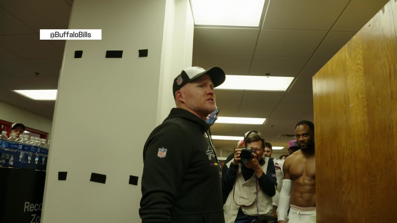 Sean McDermott Buffalo Bills locker room speech post-Jets win