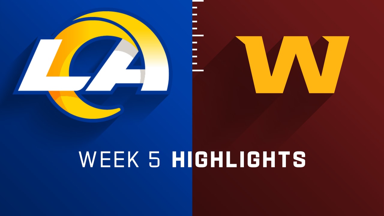 Los Angeles Rams vs. Washington Football Team highlights Week 5