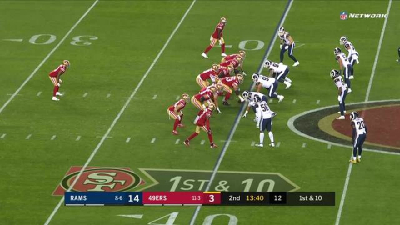 Niners hit Rams with back-to-back screens for 42 yards