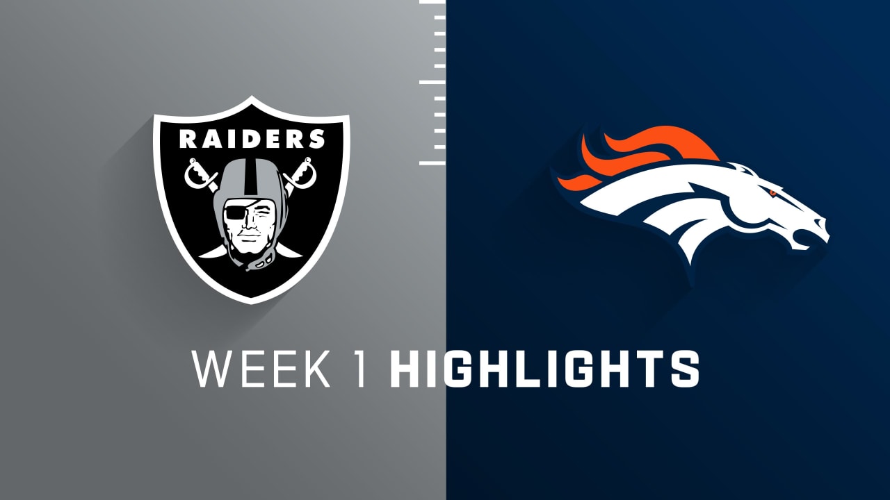 Las Vegas Raiders vs. Denver Broncos highlights Week 1