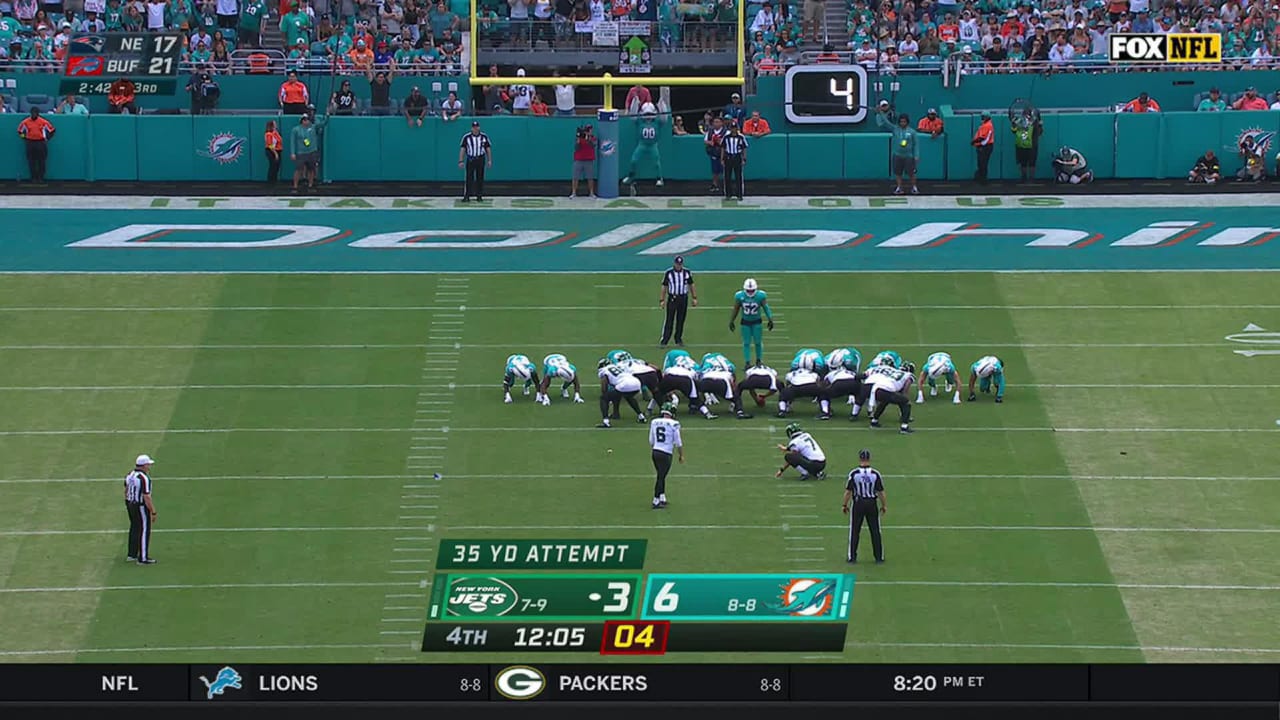 New York Jets kicker Greg Zuerlein's 35yard FG ties game at 66 in
