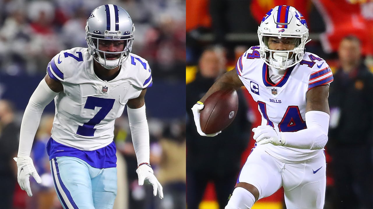 Dallas Cowboys cornerback Trevon Diggs picks off trick-play pass thrown by  brother Buffalo Bills wide receiver Stefon Diggs at Pro Bowl Games