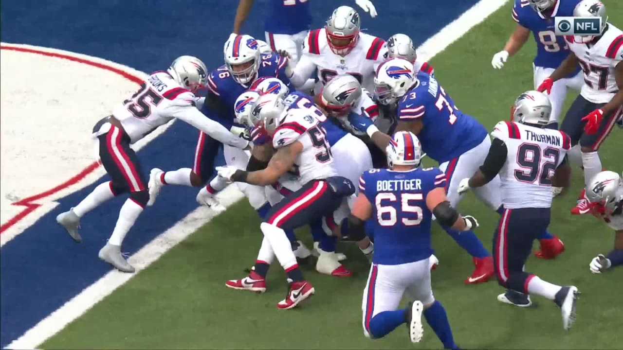 Bills RB Zack Moss Runs In Touchdown During Monday Night Football