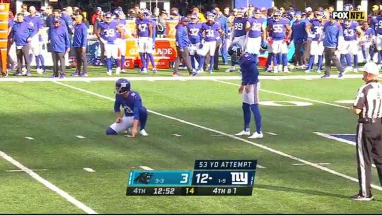 New York Giants kicker Graham Gano buries 53yard FG to extend Giants lead