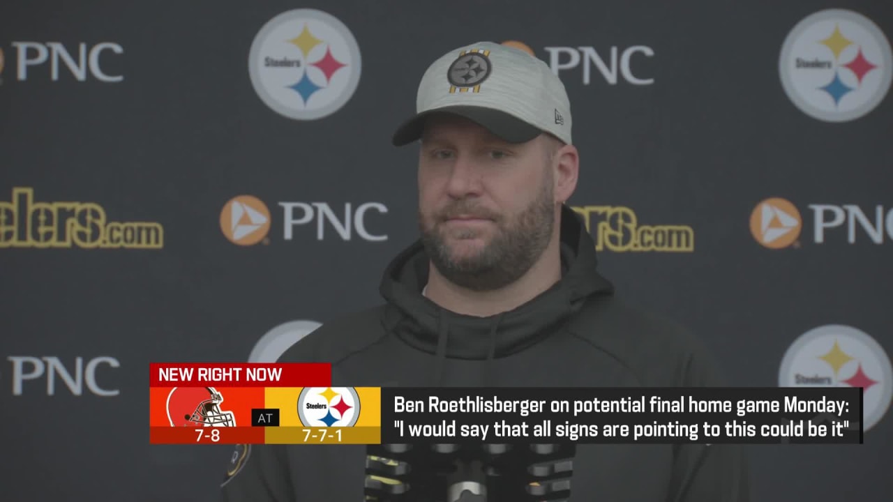 Steelers' Roethlisberger says Monday could be last home game