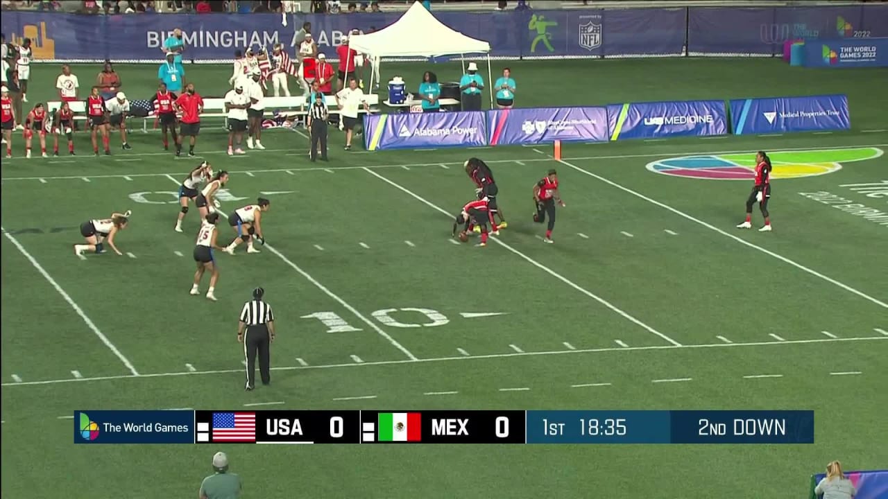 U.S.A. vs. Mexico Women's Flag Football Championship at 2022 World Games  Highlights 