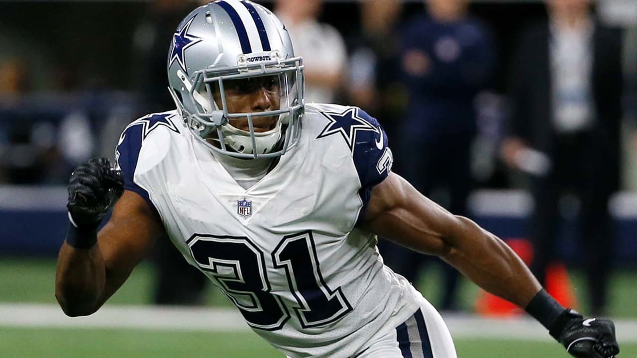 Dallas Cowboys cornerback Byron Jones (31) celebrates after a