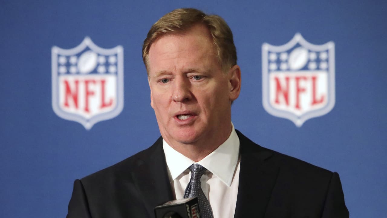 Commissioner Roger Goodell celebrates NFL's 100th anniversary in Canton