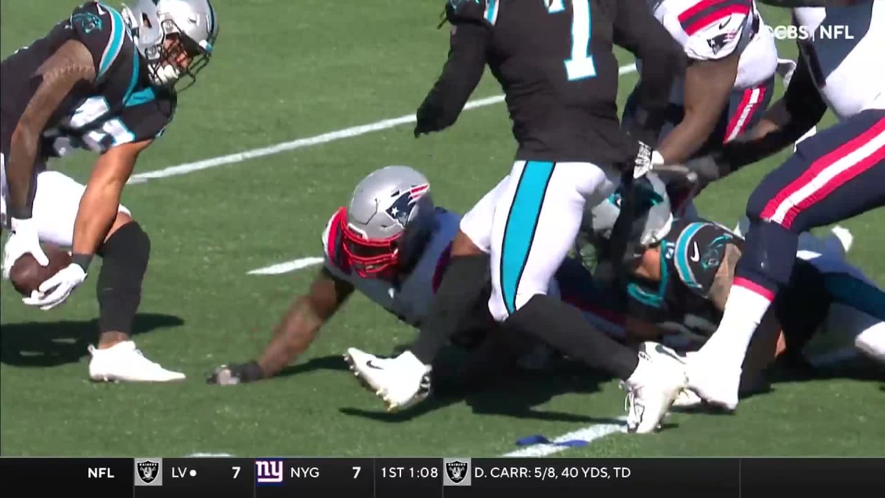 Panthers' Brian Burns (sorta) gets his revenge on Patriots' Mac Jones