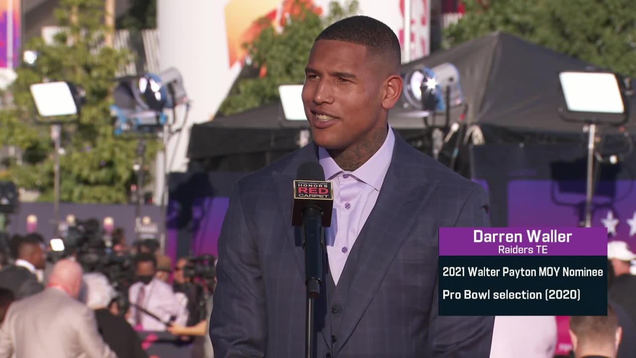 Watch: Darren Waller Named Walter Payton NFL Man Of The Year, Darren Waller,  Walter Payton