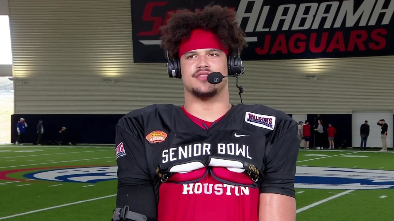 Defensive lineman Logan Hall discusses what he has learned from Senior Bowl  so far