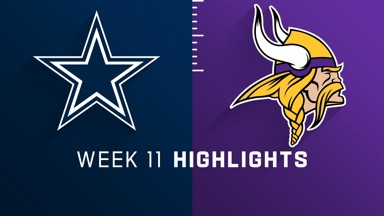Dallas Cowboys vs. Minnesota Vikings highlights Week 11