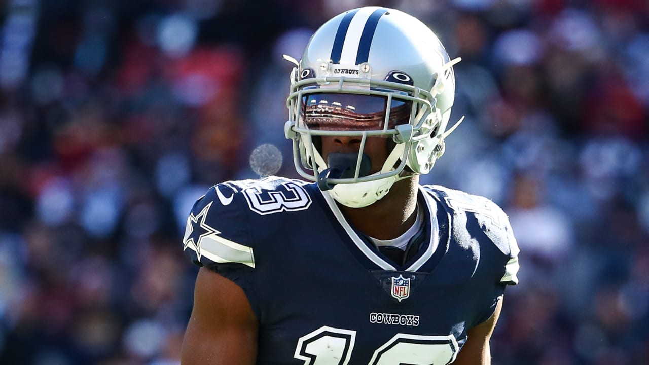 Dallas Cowboys wide receiver Michael Gallup (13) is seen during the first  half of an NFL football game against the Houston Texans, Sunday, Dec. 11,  2022, in Arlington, Texas. Dallas won 27-23. (