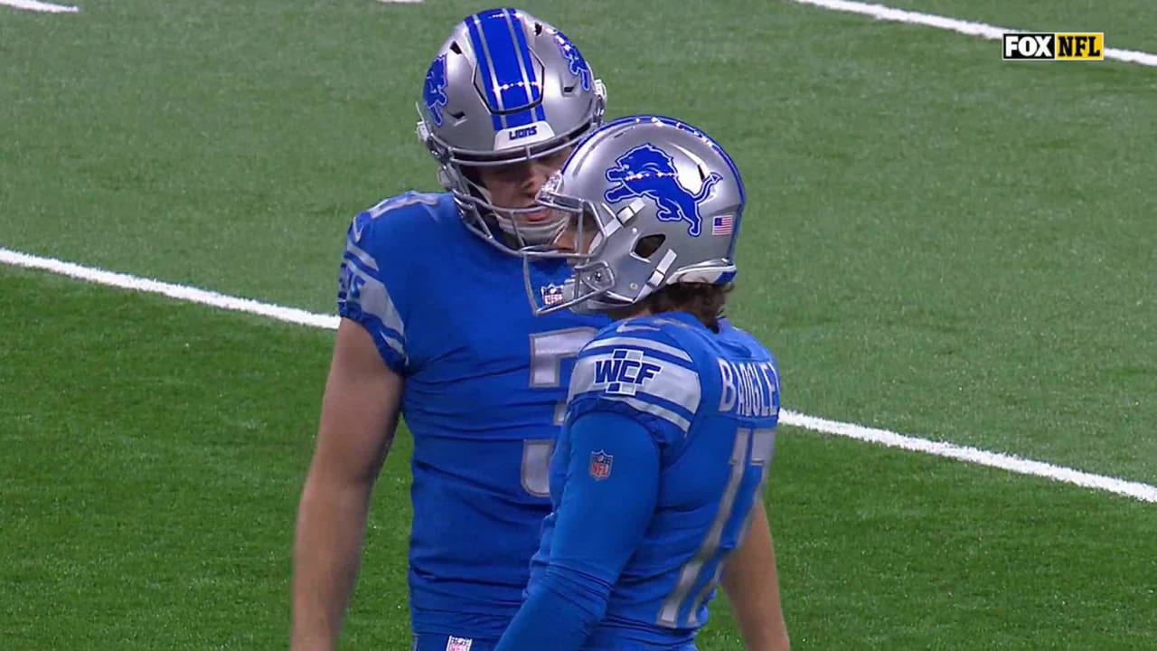 Kicker Michael Badgley's 49yard field goal extends Detroit Lions' lead