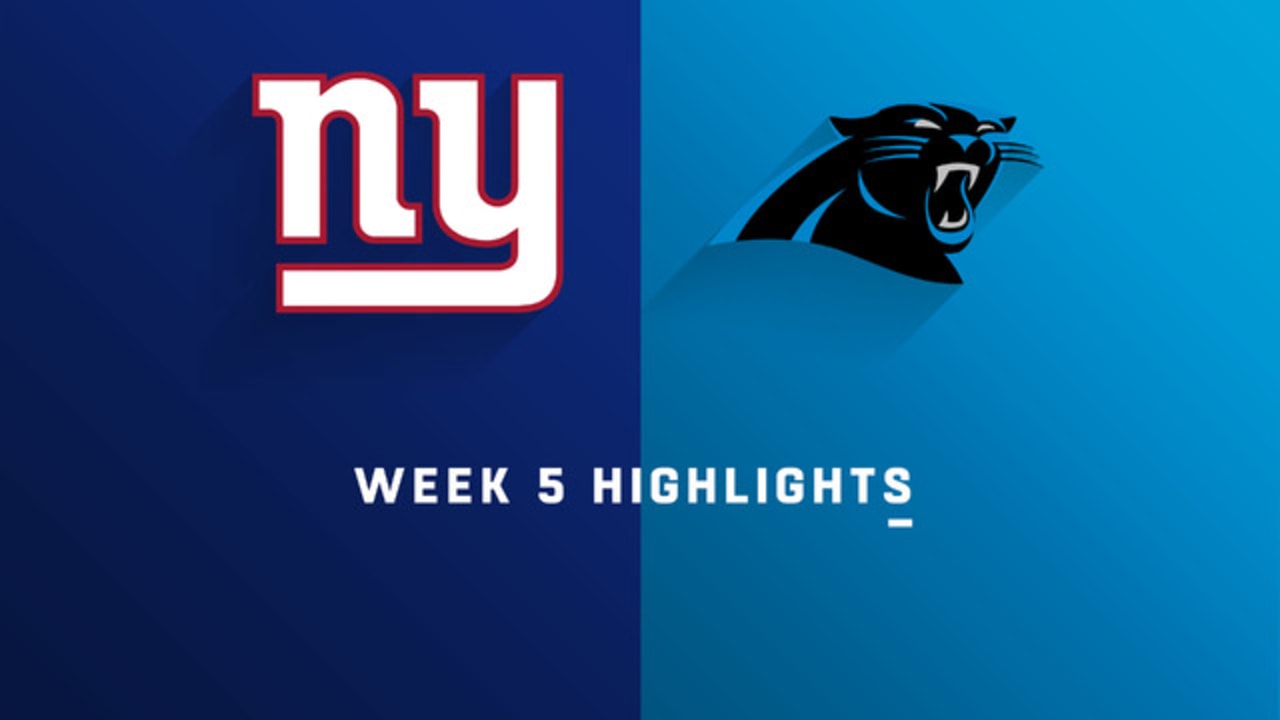 Giants vs. Panthers highlights | Week 5