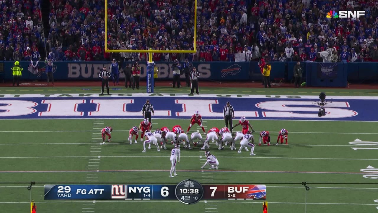 New York Giants kicker Graham Gano's 29yard field goal helps Giants