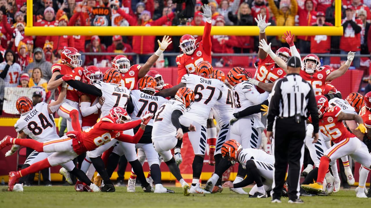 Every Cincinnati Bengals kicker Evan McPherson made field goal vs. Kansas City Chiefs AFC
