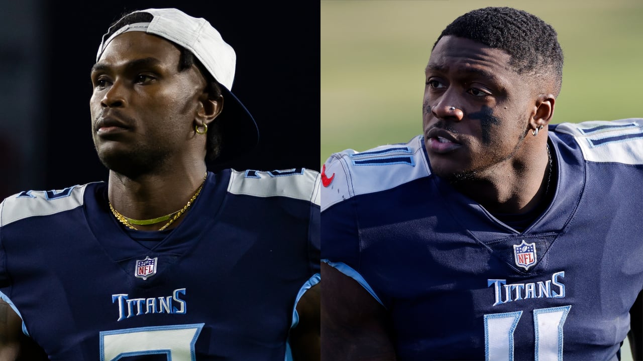 Titans' A.J. Brown makes recruiting pitch to Julio Jones, won't