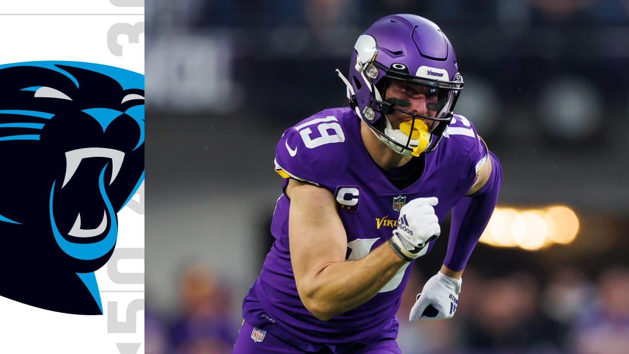 Adam Thielen's instant reaction to signing with Panthers