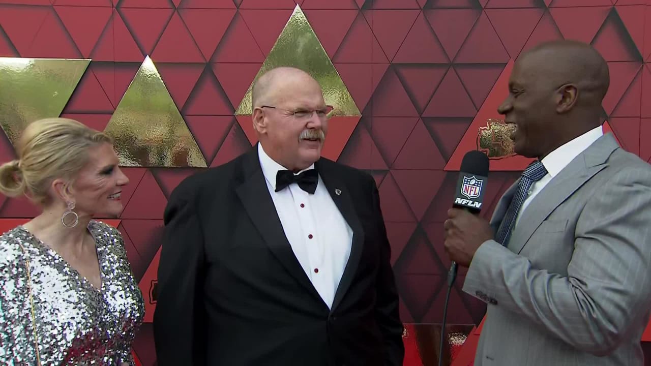 Jeffri Chadiha speaks with HC Andy Reid at Chiefs' Super Bowl LVII ring