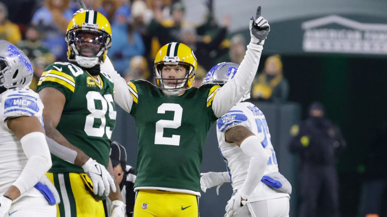 Green Bay Packers kicker Mason Crosby's 22yard field goal caps Packers