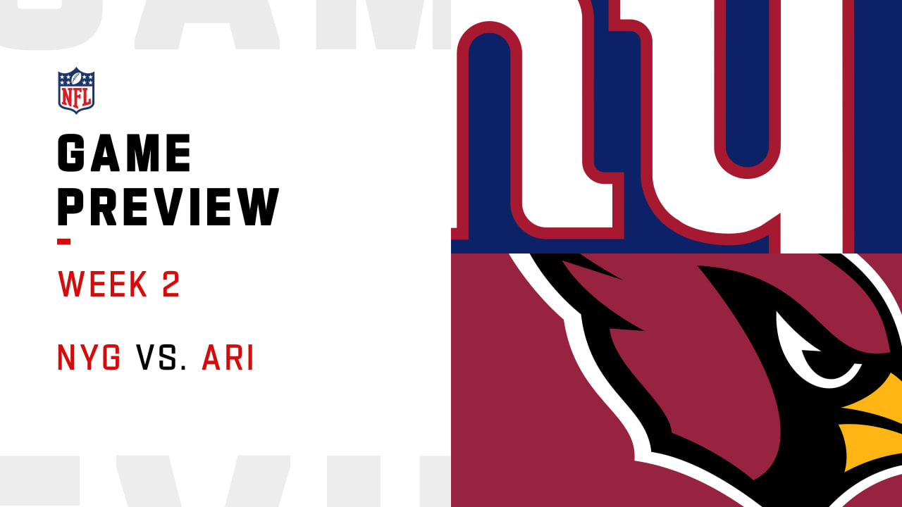 Where to watch New York Giants vs. Arizona Cardinals Week 2 game