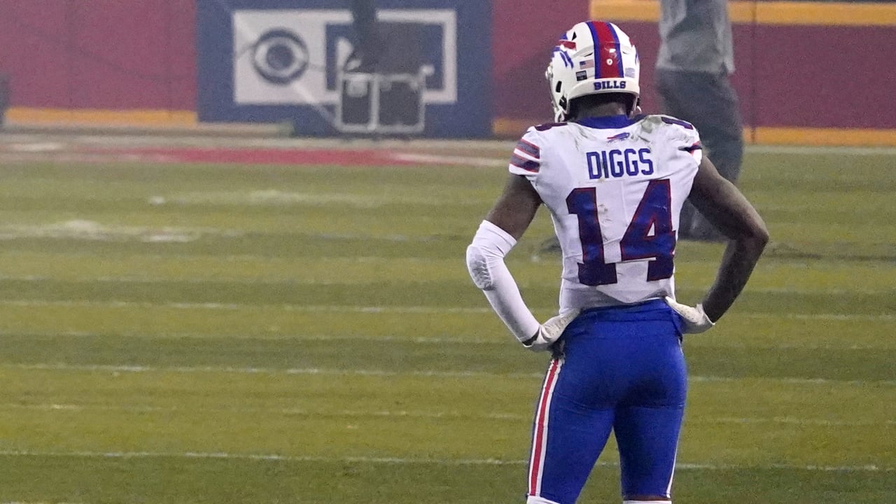 Buffalo Bills wide receiver Stefon Diggs remains on field after AFC title  game