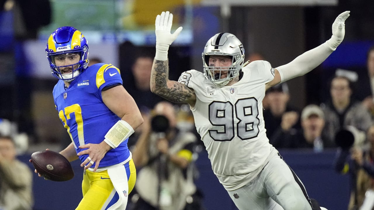 Defensive end Maxx Crosby's sound on the field from joint practice with the  Los Angeles Rams prior to the Raiders' Preseason Week 2 matchup