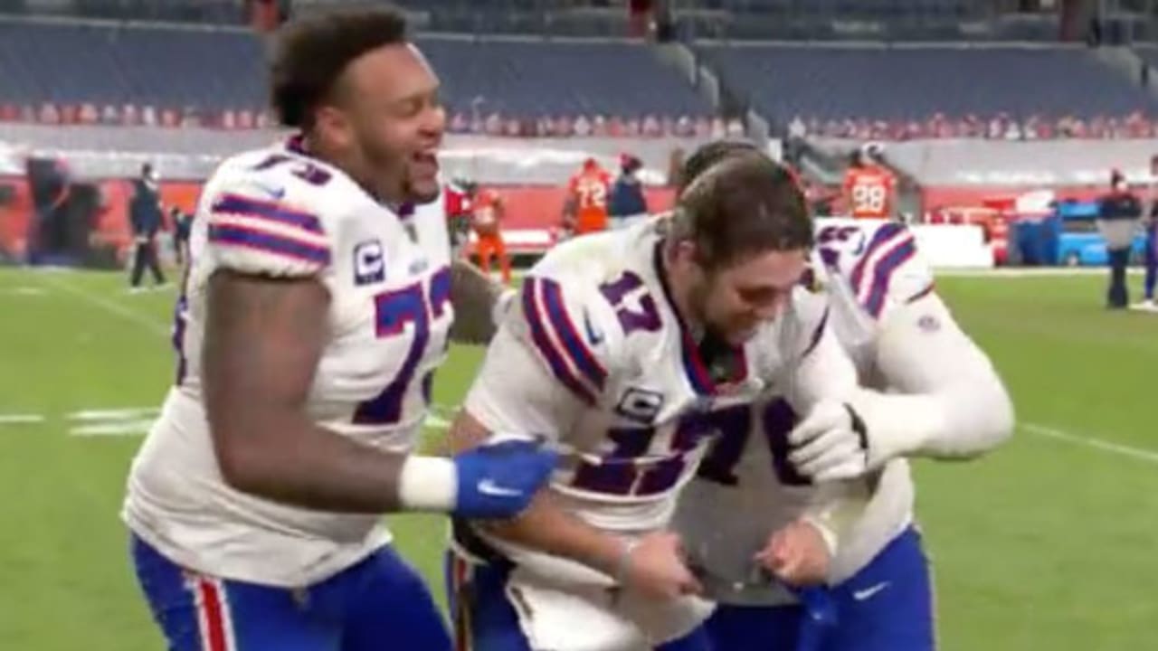 Bills teammates crash Josh Allen and Stefon Diggs' interview to call the QB  the league MVP 