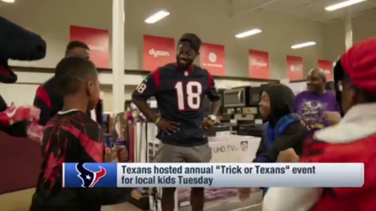 Houston Texans surprise kids at Texas Children's Hospital with surprise  Halloween visit