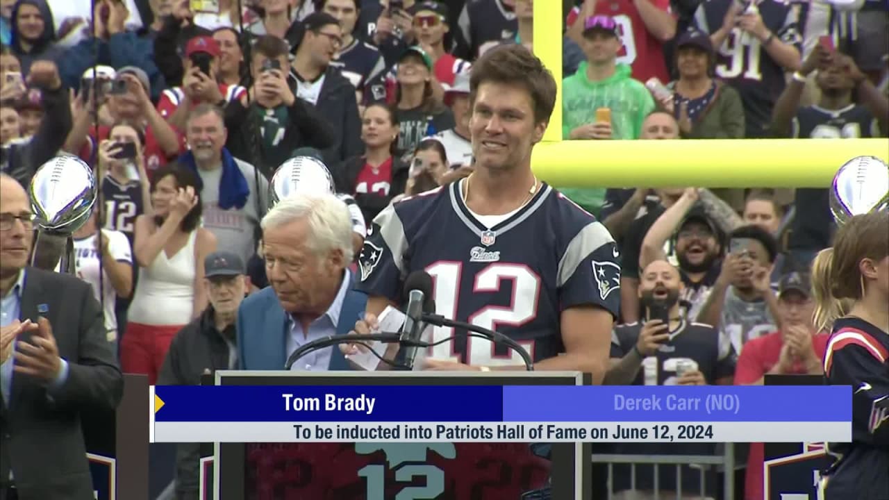 Former NFL quarterback Tom Brady to be inducted into New England