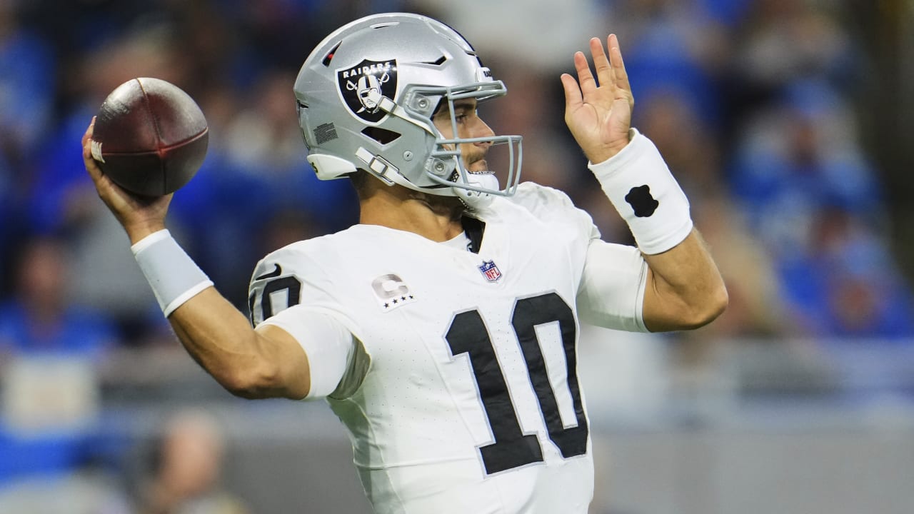 QB Jimmy Garoppolo had 'a bad day' in Raiders' loss to Lions on Monday night