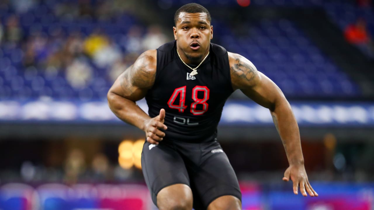 Defensive end Travon Walker's 2022 NFL Scouting Combine workout