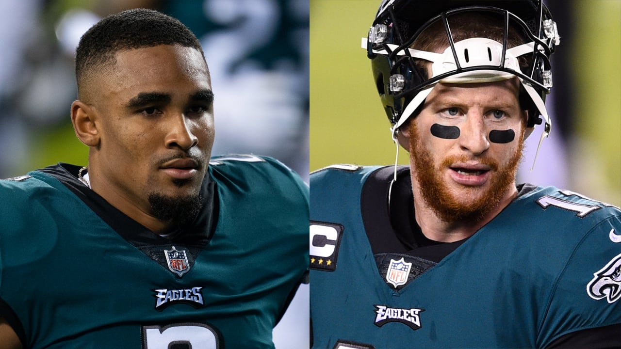 Eagles QB Carson Wentz not bothered by Jalen Hurts' addition