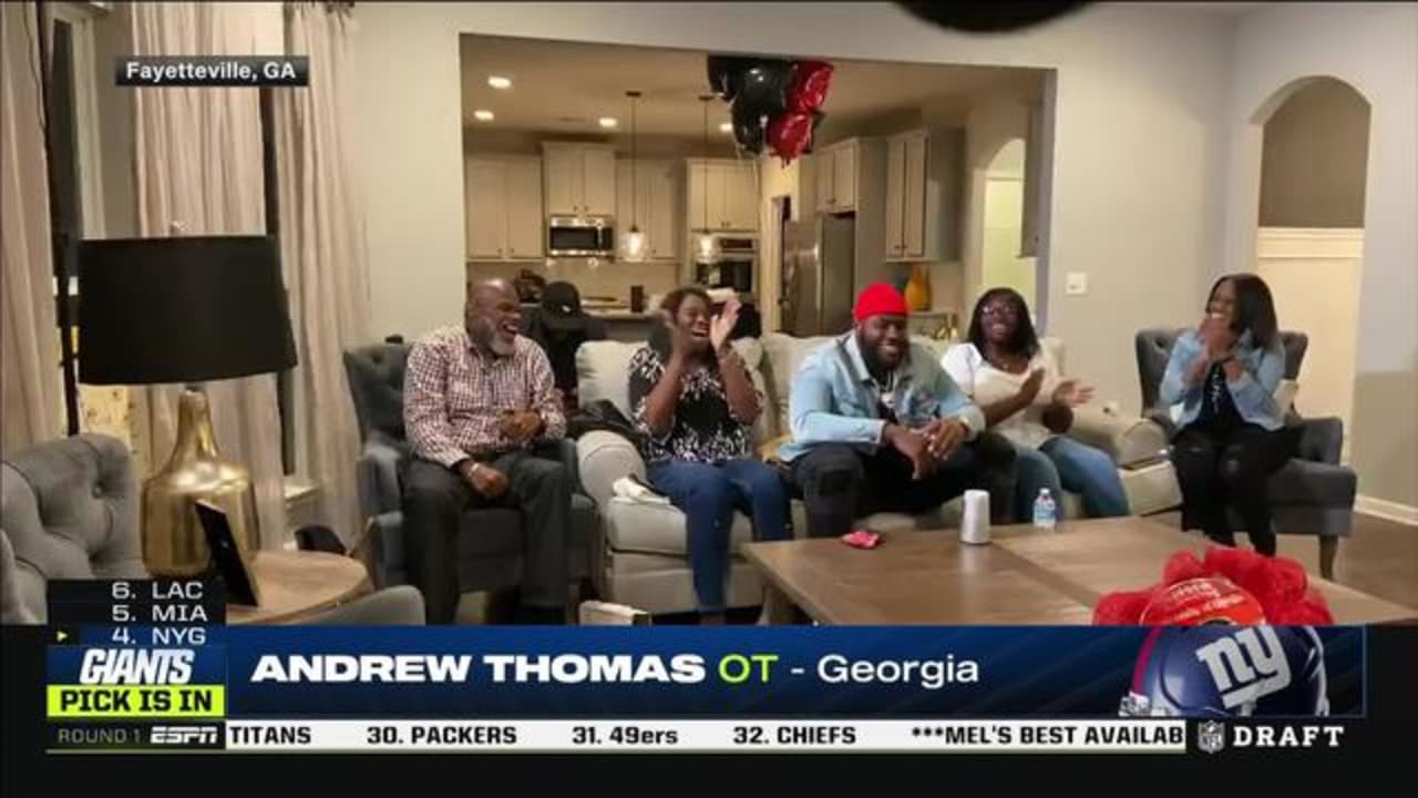 2020 NFL Draft: Offensive Tackle Andrew Thomas, Georgia, Round 1