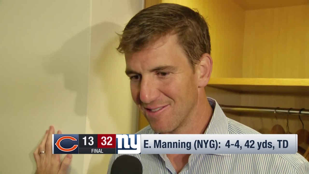 New York Giants quarterback Eli Manning recaps his perfect preseason Week 2  performance